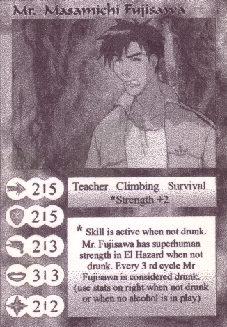 Scan of 'Mr. Masamichi Fujisawa' Scavenger Wars card
