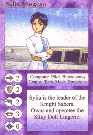 Scan of 'Sylia Stingray' Scavenger Wars card