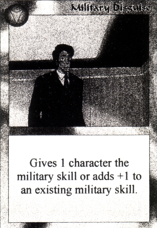 Scan of 'Military Disguise' Scavenger Wars card