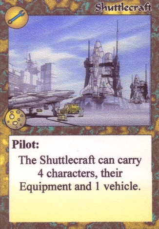 Scan of 'Shuttlecraft' Scavenger Wars card