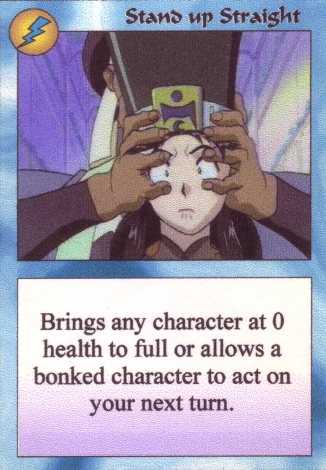 Scan of 'Stand up Straight' Scavenger Wars card