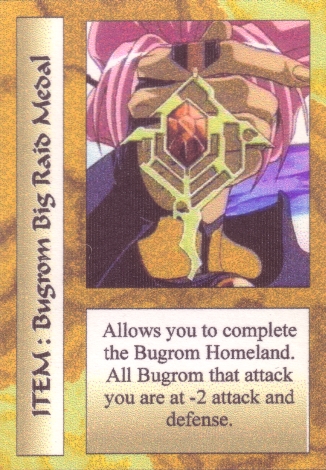 Scan of 'Bugrom Big Raid Medal' Scavenger Wars card