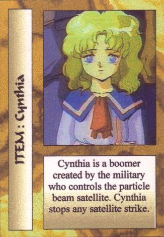 Scan of 'Cynthia' Scavenger Wars card