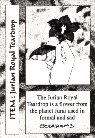 Scan of 'Juraian Royal Teardrop' Scavenger Wars card