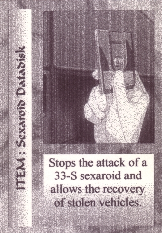 Scan of 'Sexaroid Datadisk' Scavenger Wars card