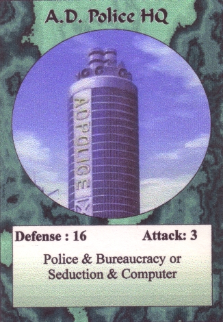 Scan of 'A.D. Police HQ' Scavenger Wars card