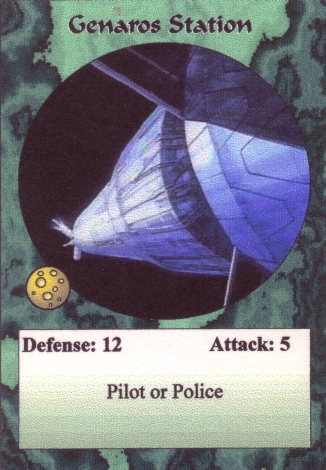 Scan of 'Genaros Station' Scavenger Wars card