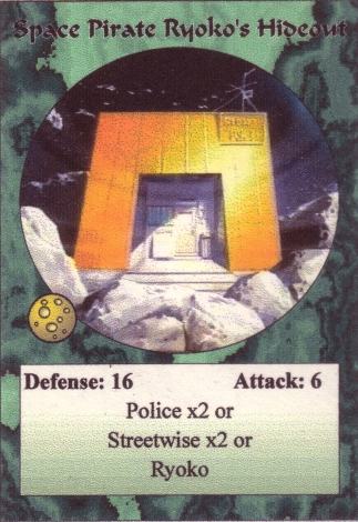 Scan of 'Space Pirate Ryoko's Hideout' Scavenger Wars card
