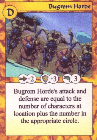 Scan of 'Bugrom Horde' Scavenger Wars card