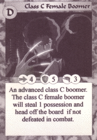 Scan of 'Class C Female Boomer' Scavenger Wars card