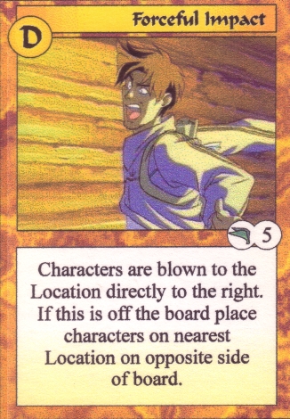 Scan of 'Forceful Impact' Scavenger Wars card