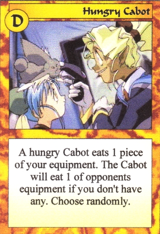 Scan of 'Hungry Cabot' Scavenger Wars card