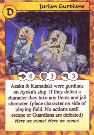 Scan of 'Jurian Gurdians' Scavenger Wars card