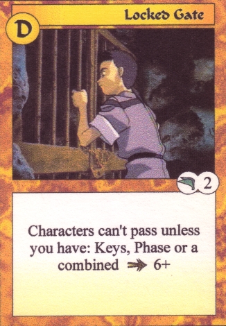 Scan of 'Locked Gate' Scavenger Wars card