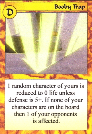 Scan of 'Booby Trap' Scavenger Wars card